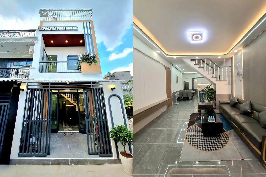 Nhà 1 lầu hẻm xe hơi khu Thạnh Lộc 15