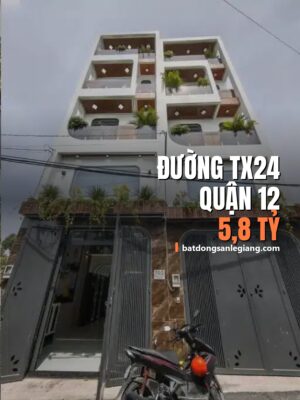 Bán nhà đường TX24 P. Thới An, Quận 12 – 55m², 6,18 tỷ