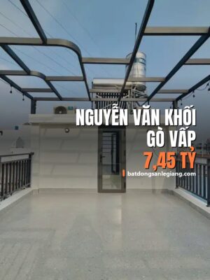 Bán nhà đường Nguyễn Văn Khối, Phường 8, Gò Vấp – 52m², 7,45 tỷ