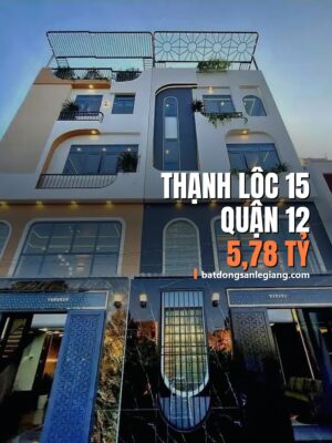 Bán nhà đường Thạnh Lộc 15, Quận 12 – 55m², 5,98 tỷ