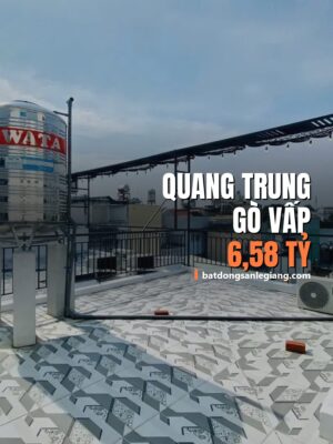 Bán nhà 4 tầng khu Mercedes Quang Trung, Gò Vấp – có sân thượng