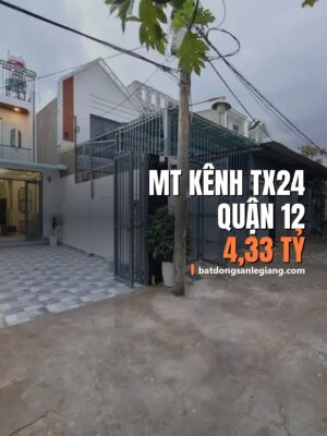 Bán nhà mặt tiền kênh Thạnh Xuân 24, Quận 12 – 72m², 4,55 tỷ