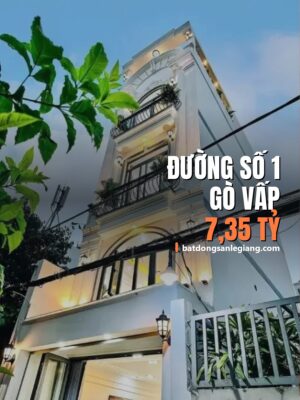 Bán nhà đường Số 1, Gò Vấp – 39m², 7,35 tỷ