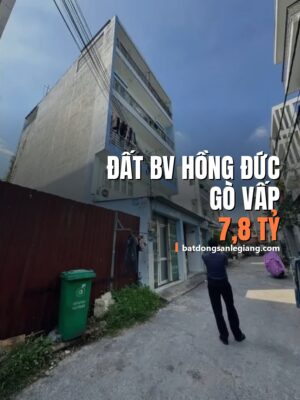 Bán đất đường Ngay BV Hồng Đức, Gò Vấp – 82m², 7,80 tỷ