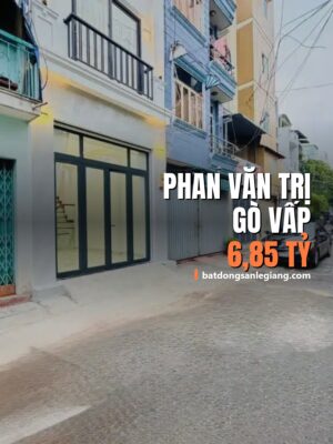 Bán nhà đường Phan Văn Trị, Phường An Nhơn (Khu vực Phường 5 cũ), Gò Vấp – 6,85 tỷ