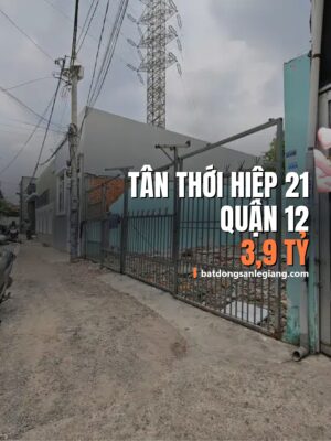 Bán nhà đường Tân Thới Hiệp 21, Quận 12 – 52m², 3,90 tỷ