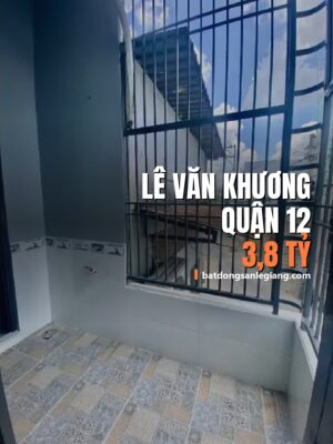 Bán nhà hẻm xe hơi sát mặt tiền Lê Văn Khương, Quận 12