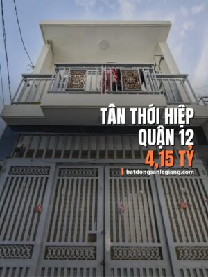 Bán nhà đường Tân Thới Hiệp, Quận 12 – 4,15 tỷ