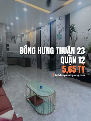 Bán nhà mặt tiền Đông Hưng Thuận 23, Quận 12 – 42m², 5,65 tỷ