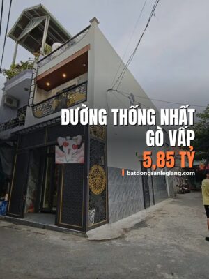 Bán nhà đường Thống Nhất, Phường 16, Gò Vấp – 5,85 tỷ