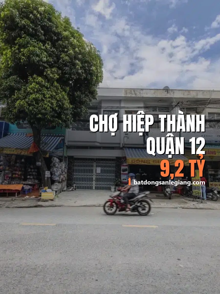 Bán nhà đường Chợ Hiệp Thành, Quận 12 – 64m², 9,20 tỷ