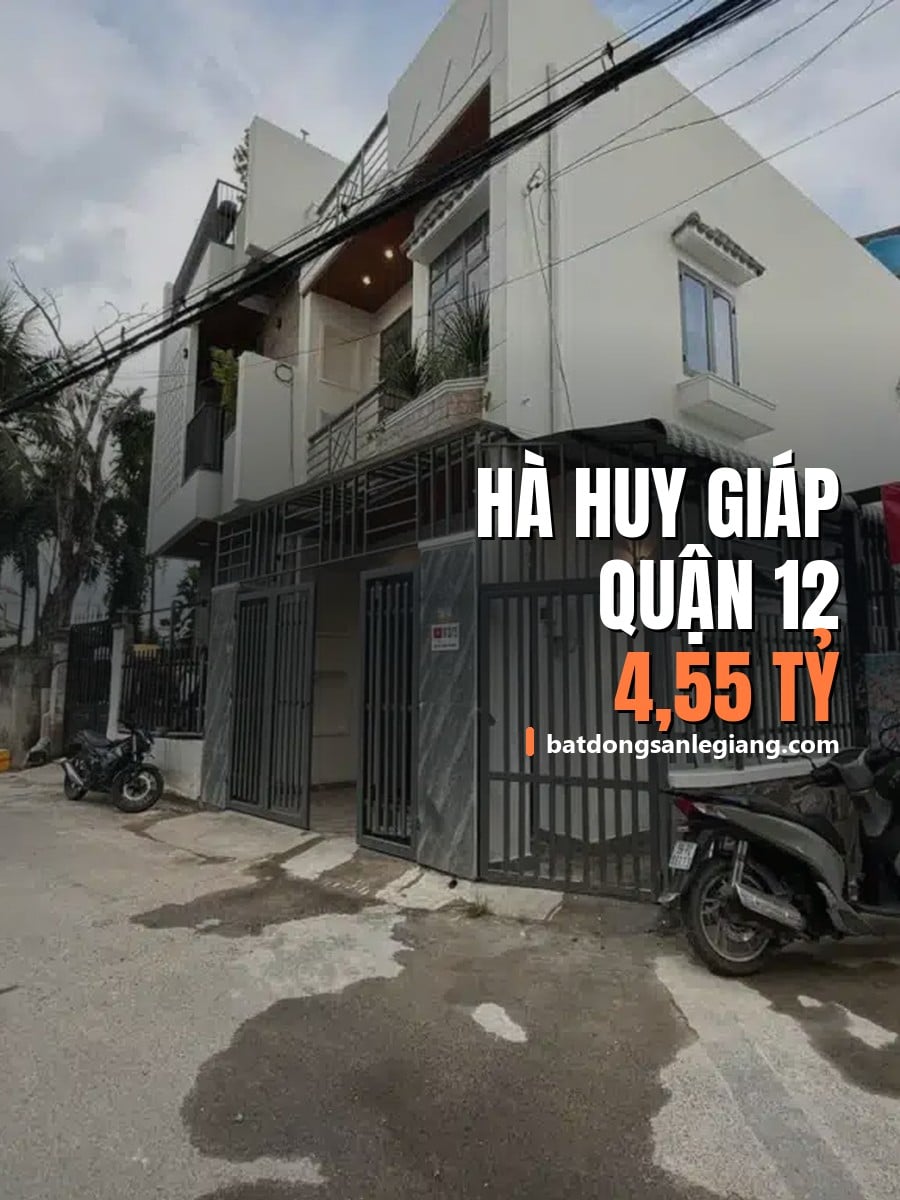 Bán nhà đường Hà Huy Giáp, Quận 12 – 68m², 4,55 tỷ