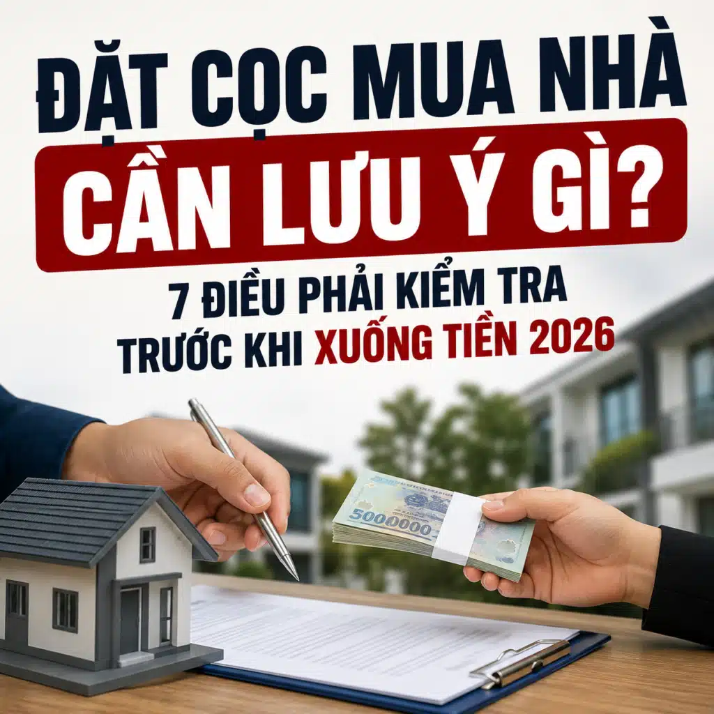 lưu ý khi đặt cọc mua nhà 2026