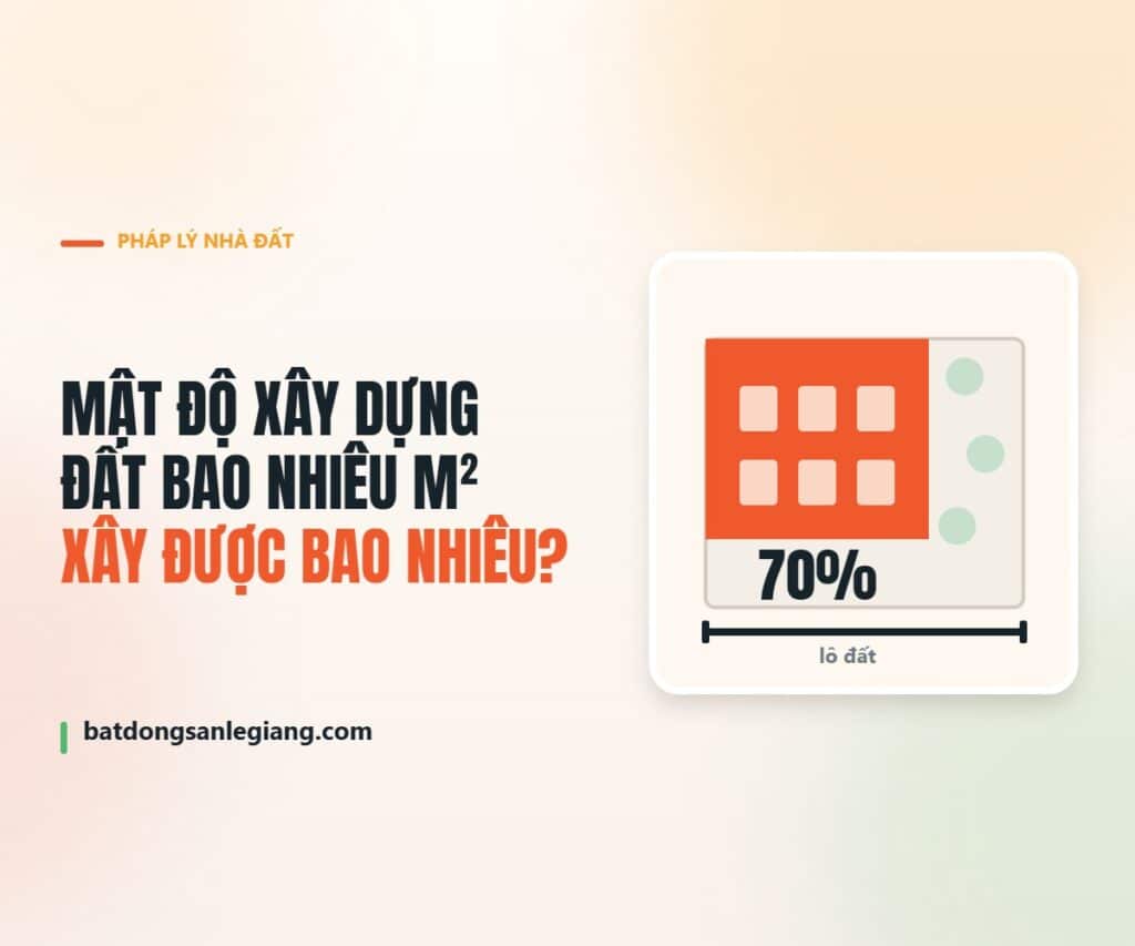 Mật độ xây dựng là gì và cách tính đất bao nhiêu m² được xây bao nhiêu