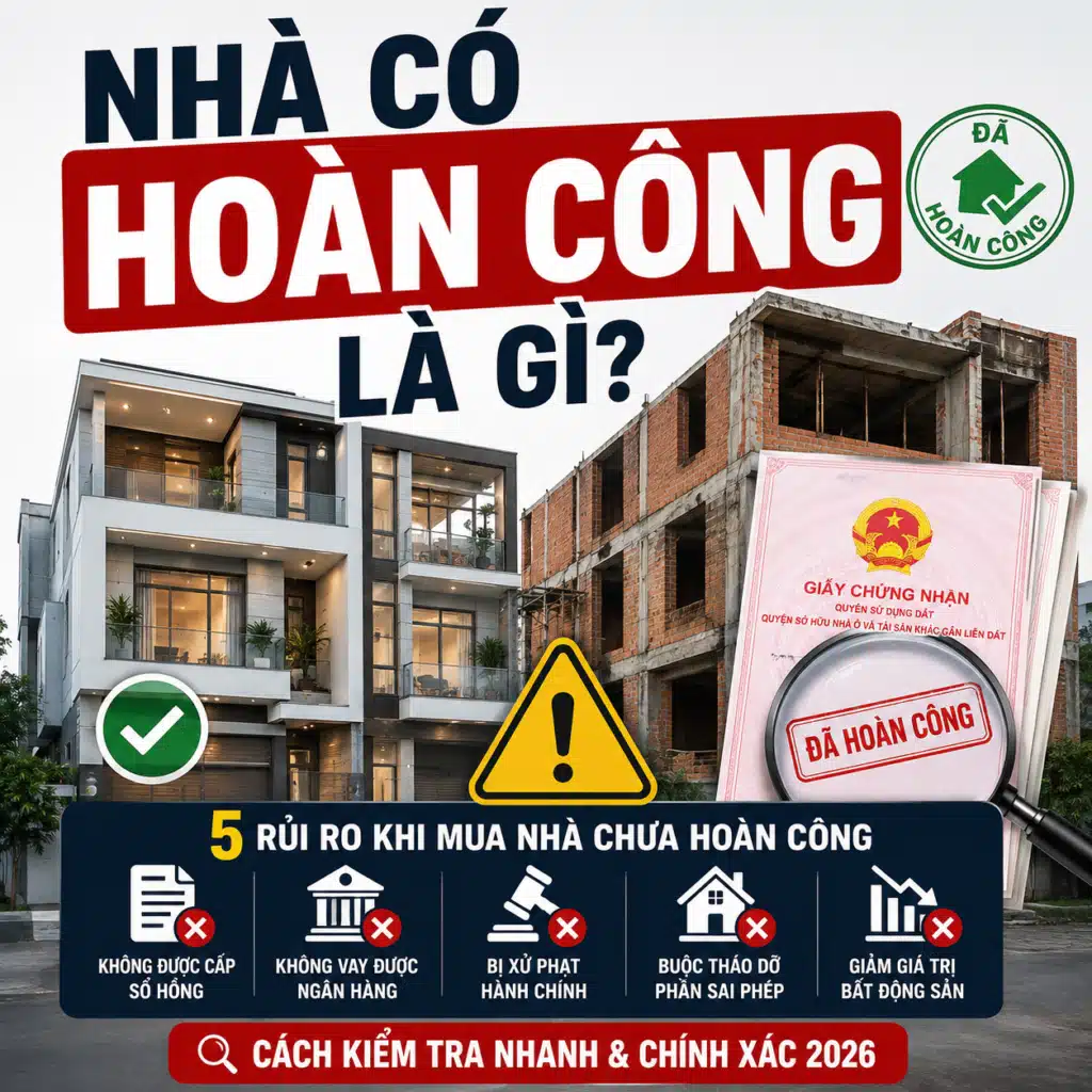 thế nào là nhà chưa hoàn công?