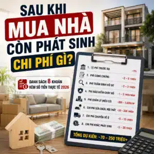 chi phí phát sinh sau khi mua nhà 2026