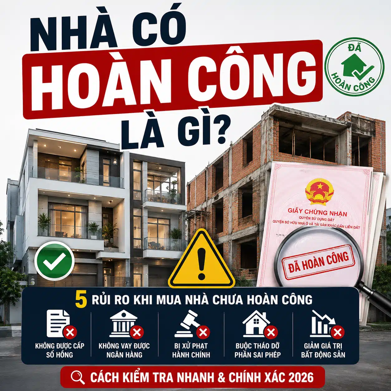 thế nào là nhà chưa hoàn công?