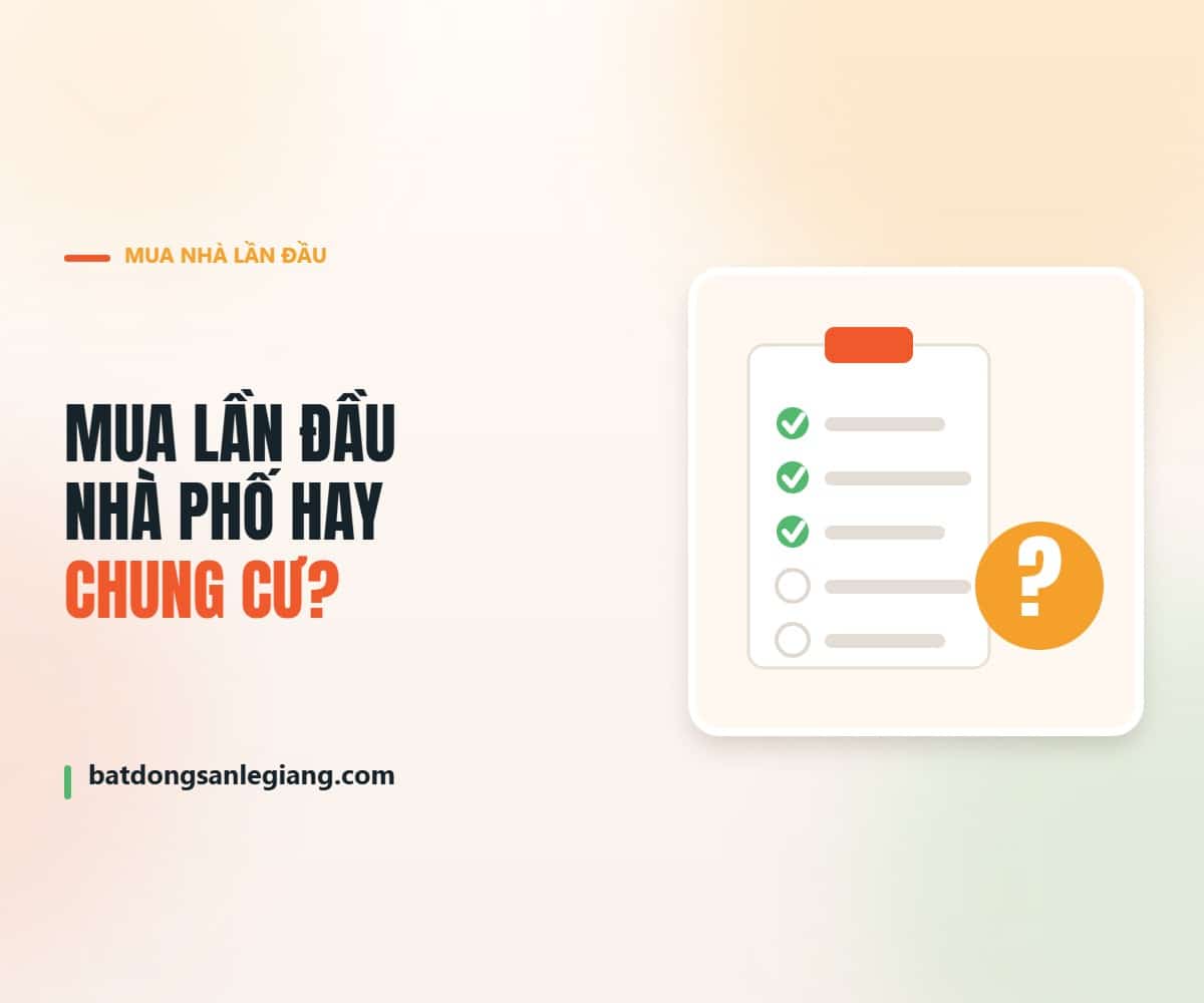 Người mua nhà lần đầu nên chọn nhà phố hay chung cư