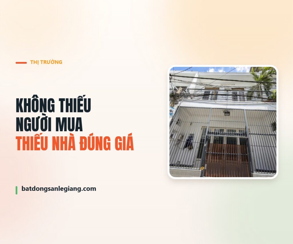 Thị trường nhà phố TP.HCM 2026 thiếu sản phẩm đúng nhu cầu và đúng giá