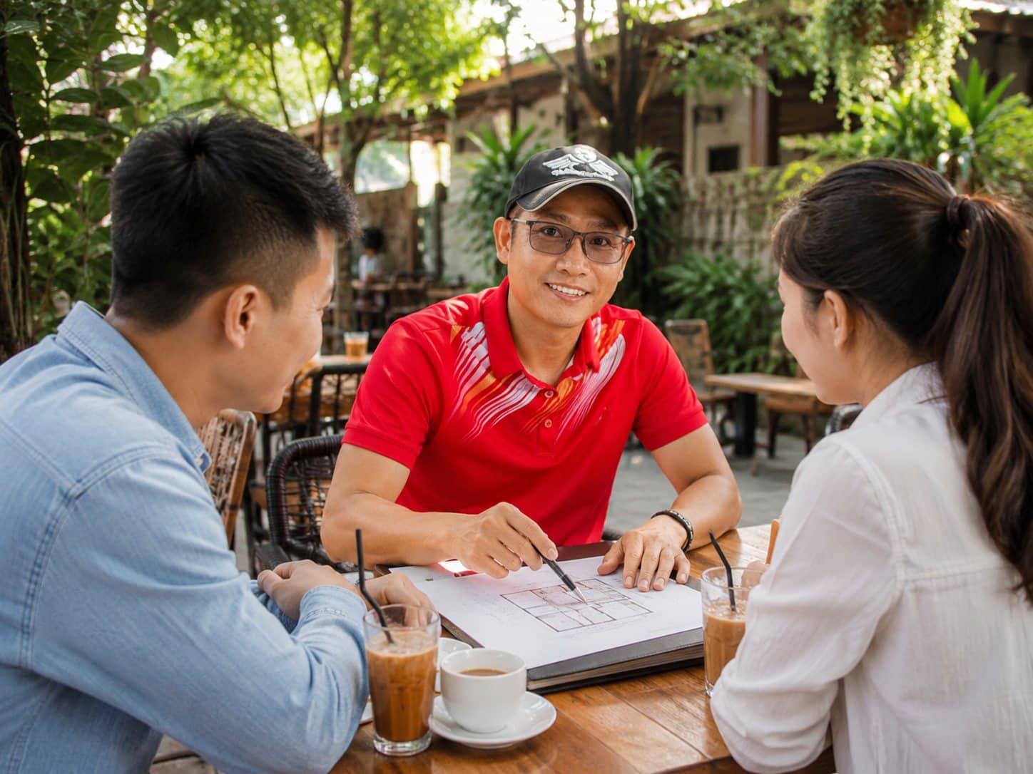 Lê Hoàng Giang tư vấn khách mua nhà