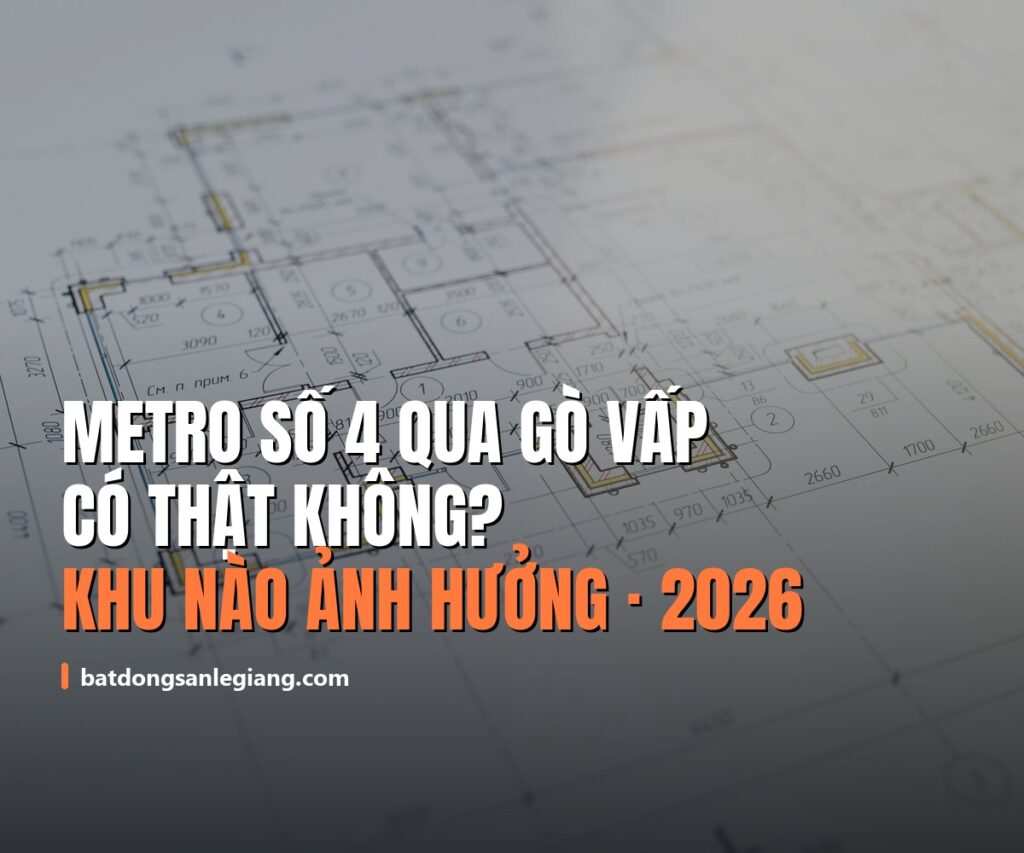 Metro số 4 TP.HCM quy hoạch đi qua Gò Vấp dọc Nguyễn Oanh – Nguyễn Kiệm