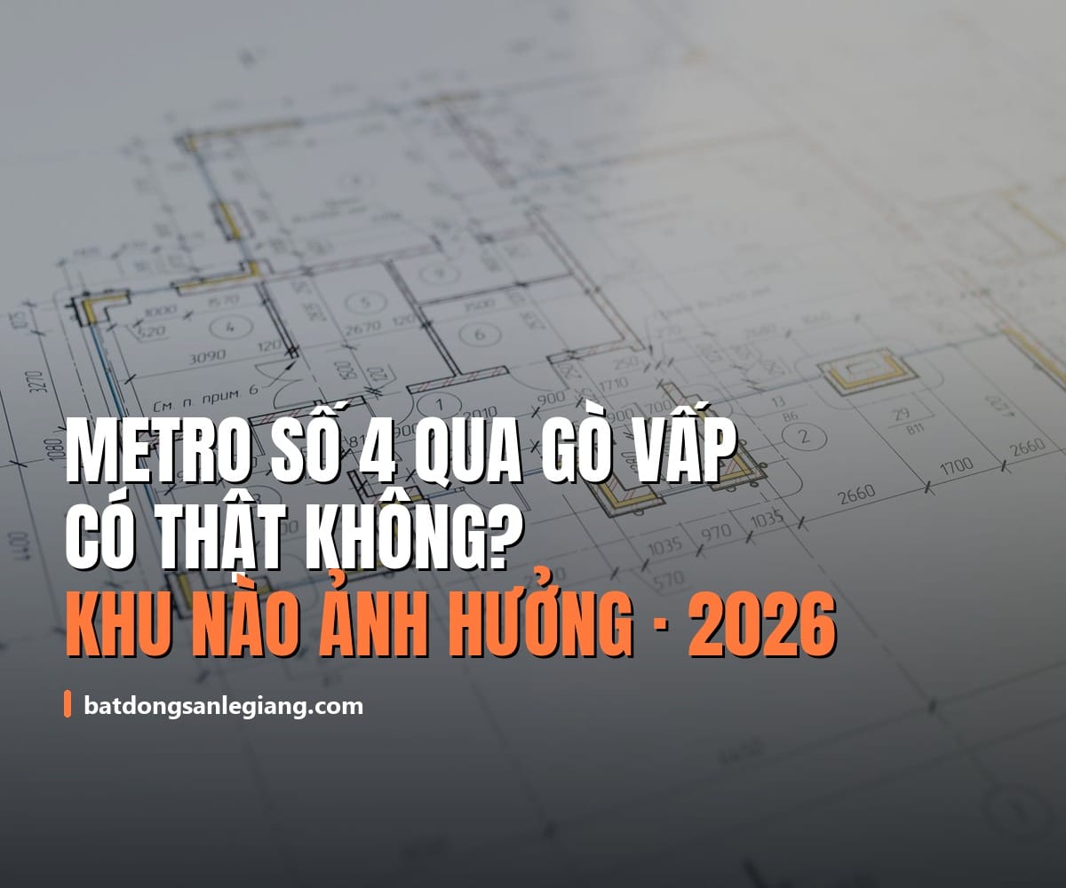 Metro số 4 TP.HCM quy hoạch đi qua Gò Vấp dọc Nguyễn Oanh – Nguyễn Kiệm